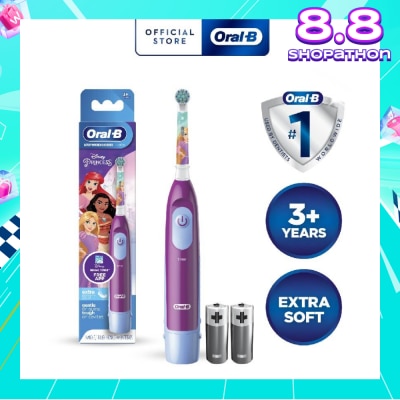 ORAL-B Kids Battery Powered Electric Toothbrush Princess 1s