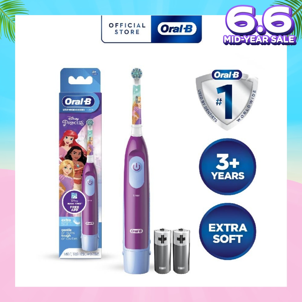 Kids Battery Powered Electric Toothbrush Princess 1s