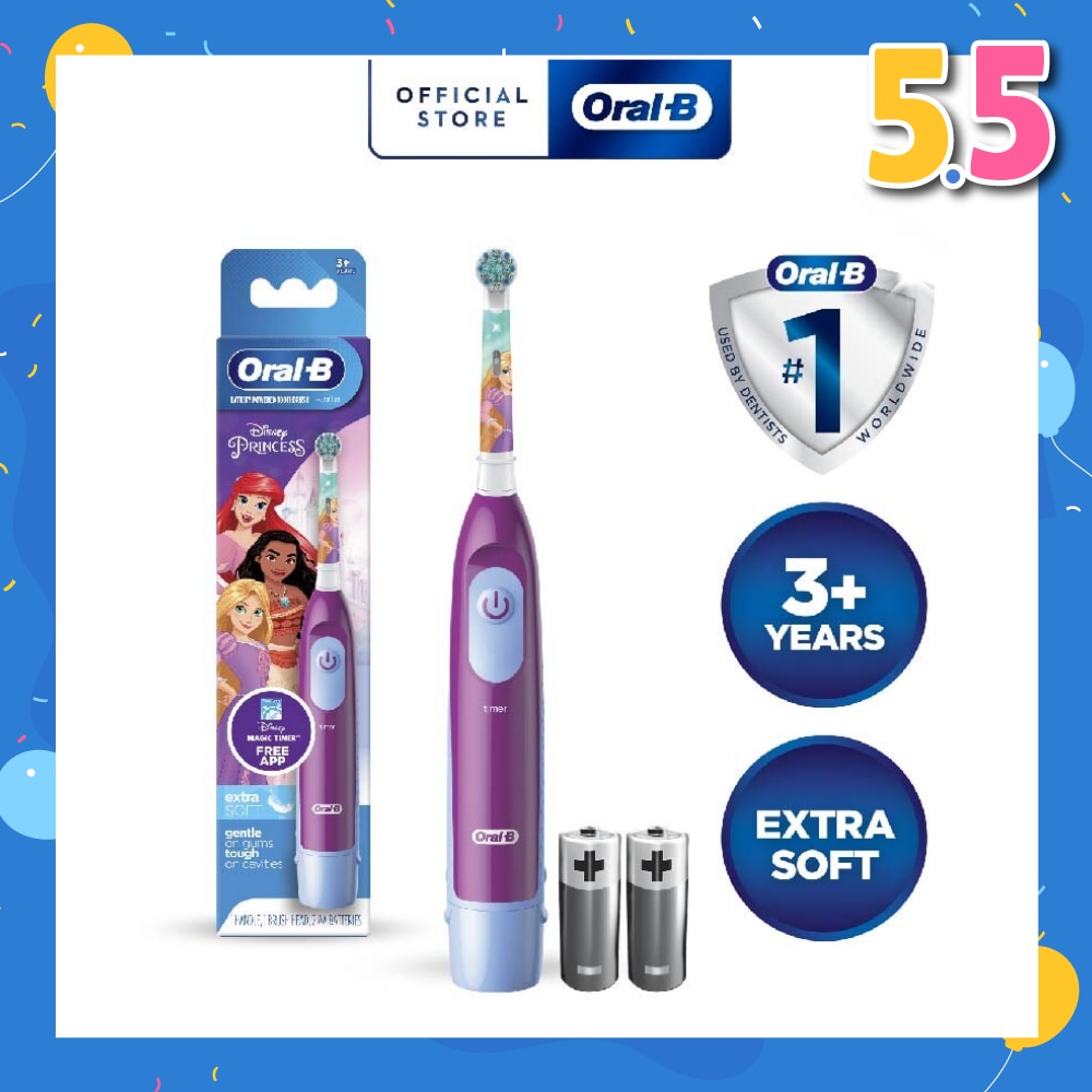 Kids Battery Powered Electric Toothbrush Princess 1s