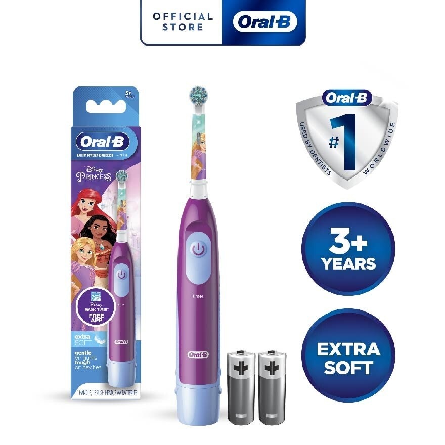 Kids Battery Powered Electric Toothbrush Princess 1s