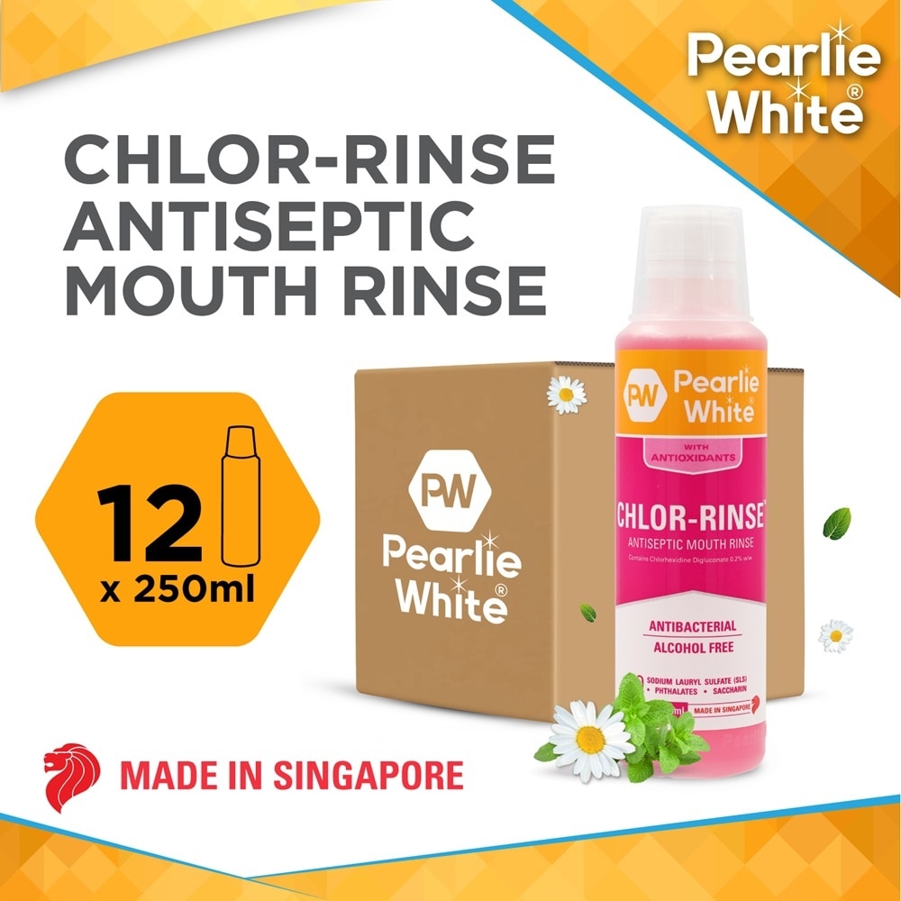 Chlor Rinse Antiseptic Mouth Rinse 250ml x 12s (per carton) (Expiry: Jan`2026)