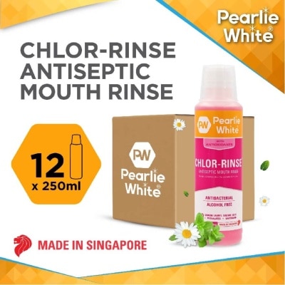 PEARLIE WHITE® Chlor Rinse Antiseptic Mouth Rinse 250ml x 12s (per carton)