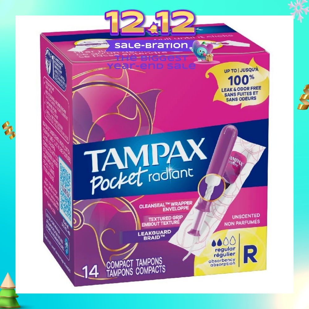 Pocket Radiant Regular (Compact Tampons) 14s