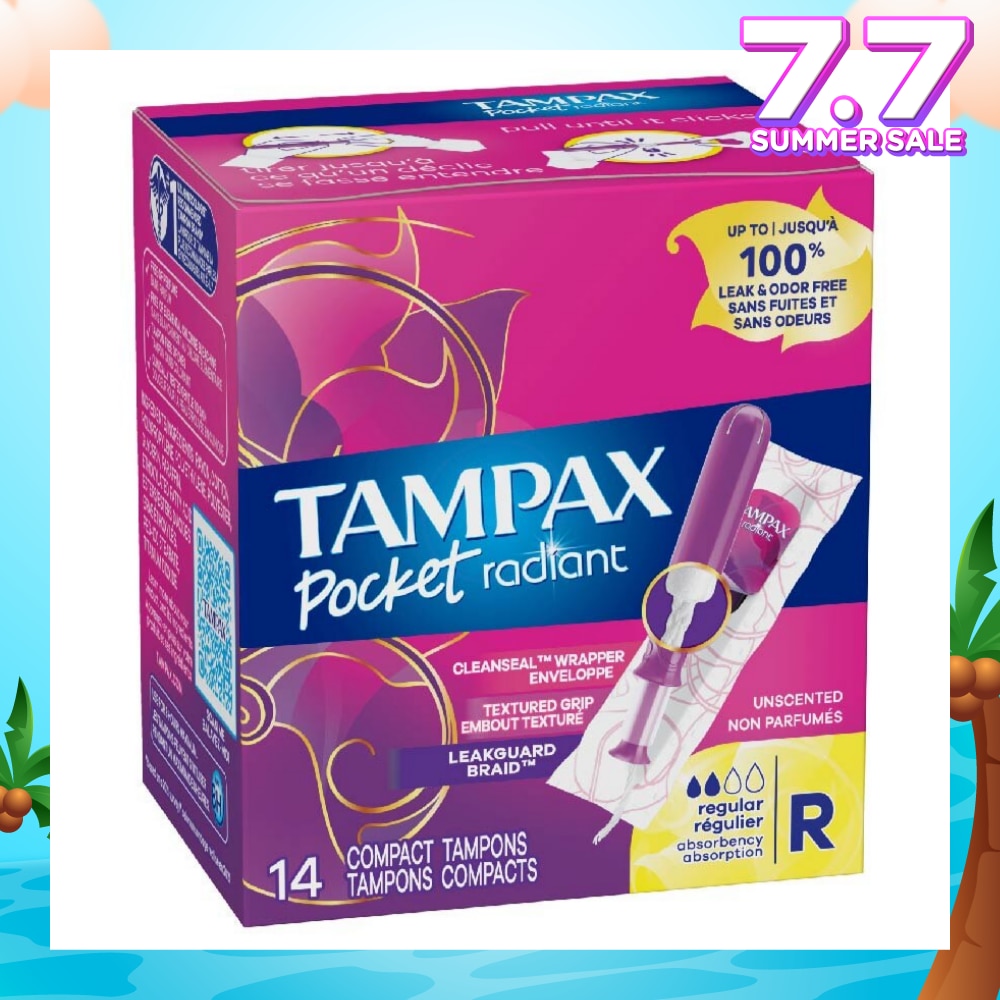 Pocket Radiant Regular (Compact Tampons) 14s