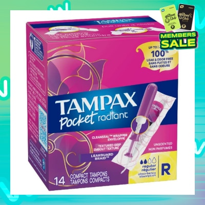 TAMPAX Pocket Radiant Regular (Compact Tampons) 14s