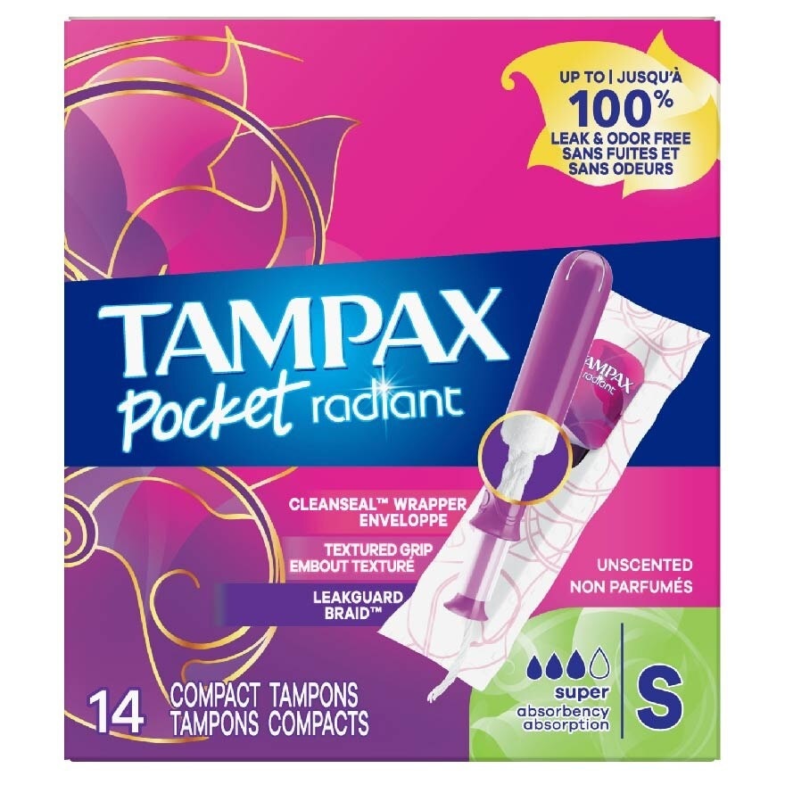 Pocket Radiant Super (Compact Tampons) 14s