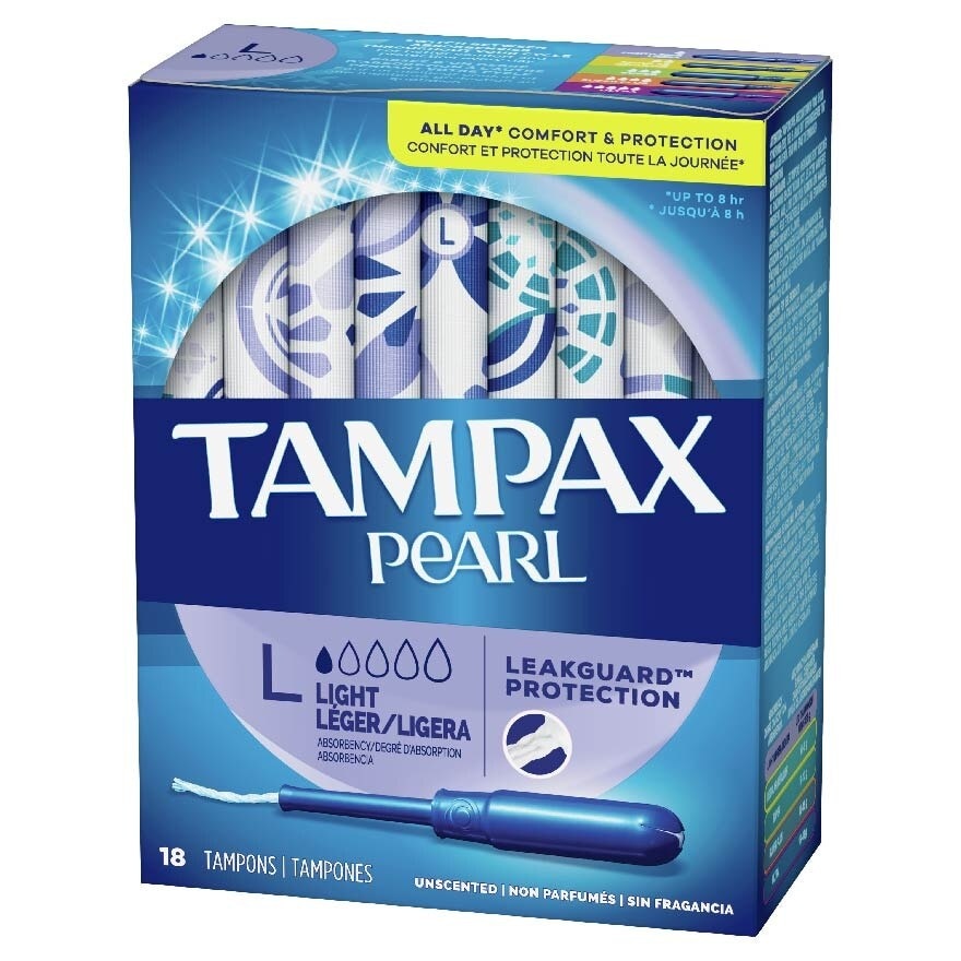 Pearl Light (All Day Comfort And Protection Tampons) 18s