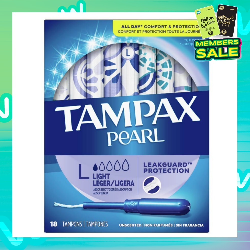 Pearl Light (All Day Comfort And Protection Tampons) 18s