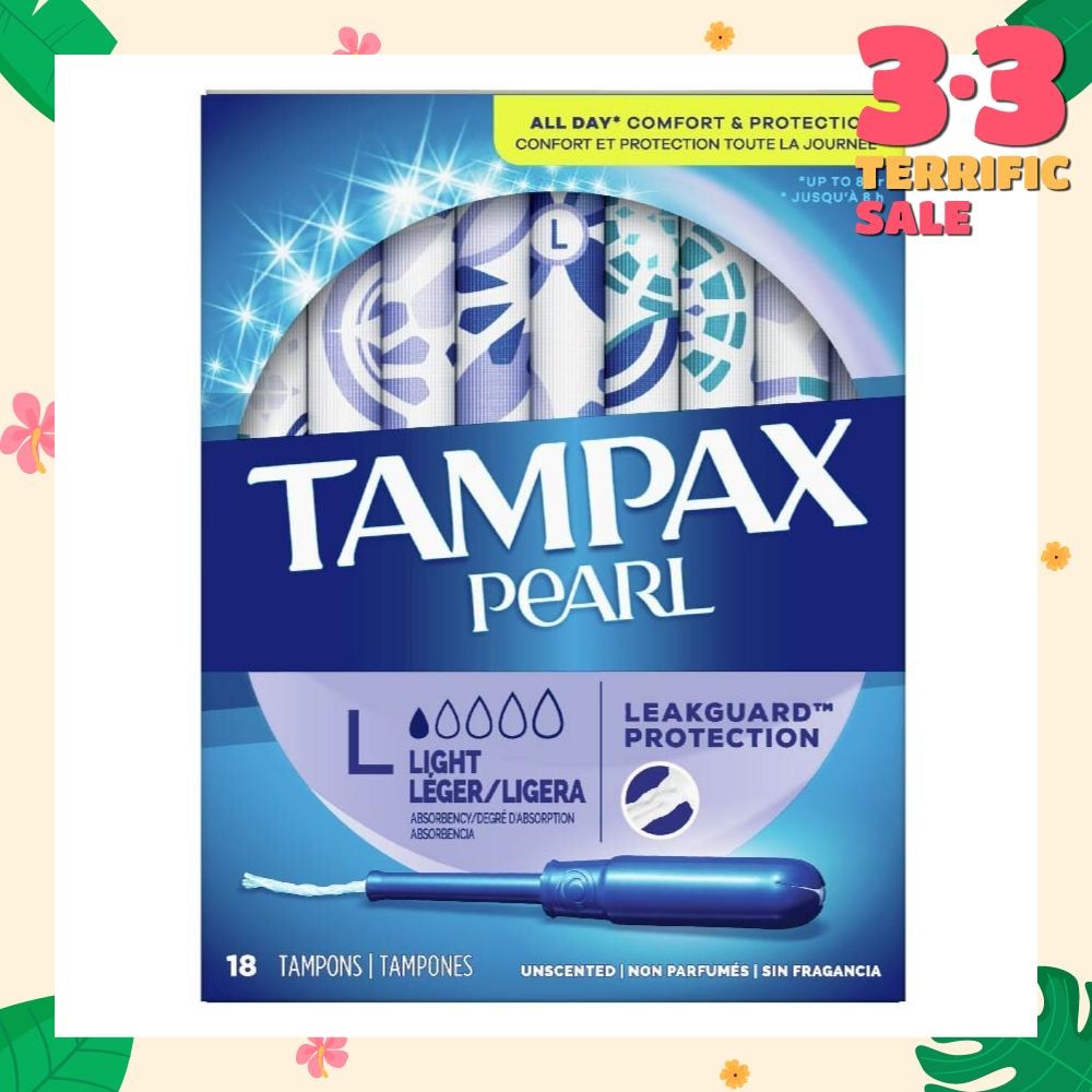 Pearl Light (All Day Comfort And Protection Tampons) 18s