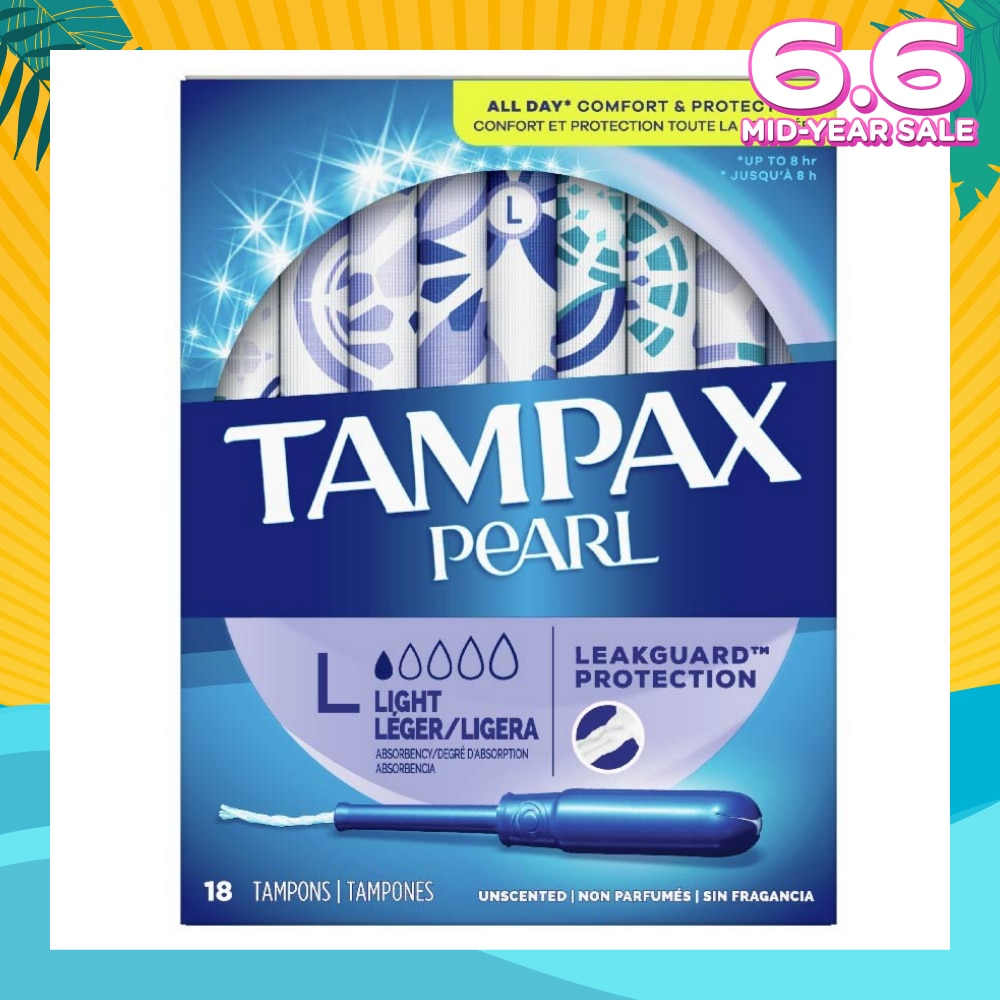 Pearl Light (All Day Comfort And Protection Tampons) 18s