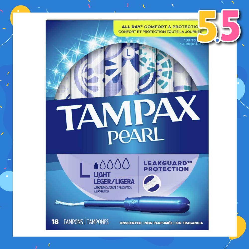 Pearl Light (All Day Comfort And Protection Tampons) 18s