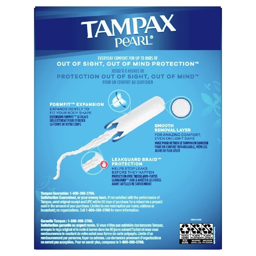 Pearl Light (All Day Comfort And Protection Tampons) 18s