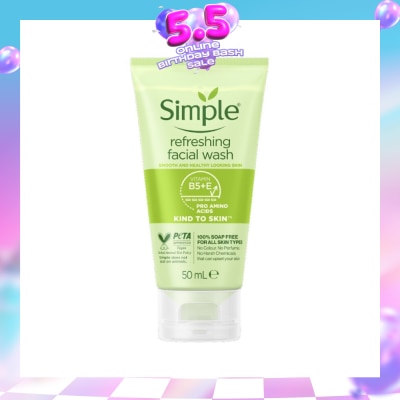SIMPLE - Kind To Skin Refreshing Facial Gel Wash 50ml