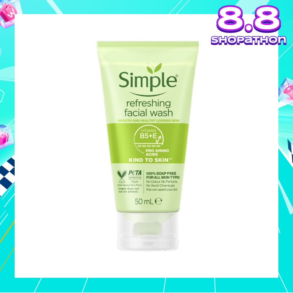Kind To Skin Refreshing Facial Gel Wash (100% Soap Free Face Wash Removes Dirt, Oil And Impurities) 50ml