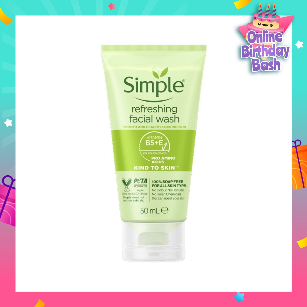 Kind To Skin Refreshing Facial Gel Wash (100% Soap Free Face Wash Removes Dirt, Oil And Impurities) 50ml