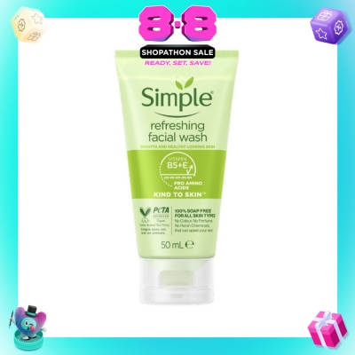 SIMPLE - Kind To Skin Refreshing Facial Gel Wash 50ml