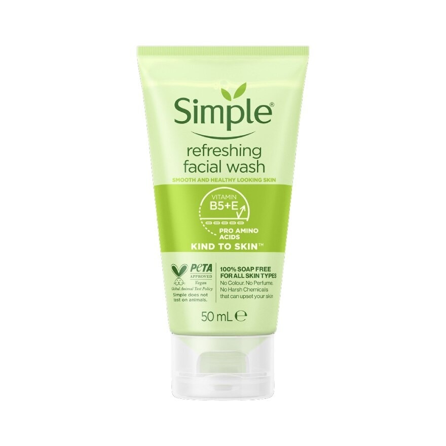 Kind To Skin Refreshing Facial Gel Wash (100% Soap Free Face Wash Removes Dirt, Oil And Impurities) 50ml