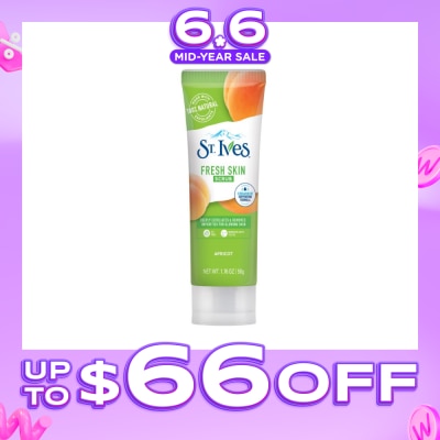 ST IVES - Fresh Skin Scrub Apricot (Deeply Exfoliates & Remove Impurities) 50g