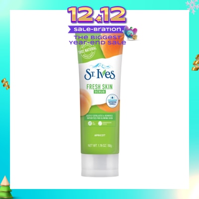 ST IVES Fresh Skin Scrub Apricot (Deeply Exfoliates & Remove Impurities) 50g