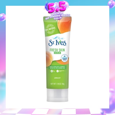 ST IVES - Fresh Skin Scrub Apricot (Deeply Exfoliates & Remove Impurities) 50g