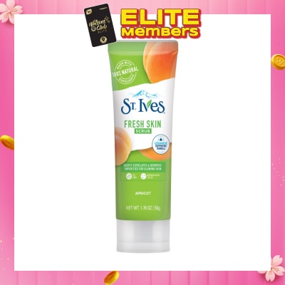 ST IVES Fresh Skin Scrub Apricot (Deeply Exfoliates & Remove Impurities) 50g
