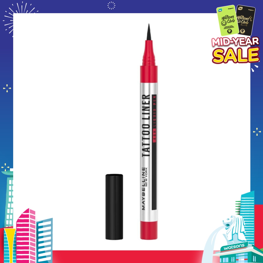 MAYBELLINE Tattoo Liner Liquid Pen Black (Last Up to 48Hrs) 1s