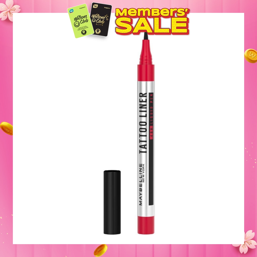 Tattoo Liner Liquid Pen Black (Last Up to 48Hrs) 1s