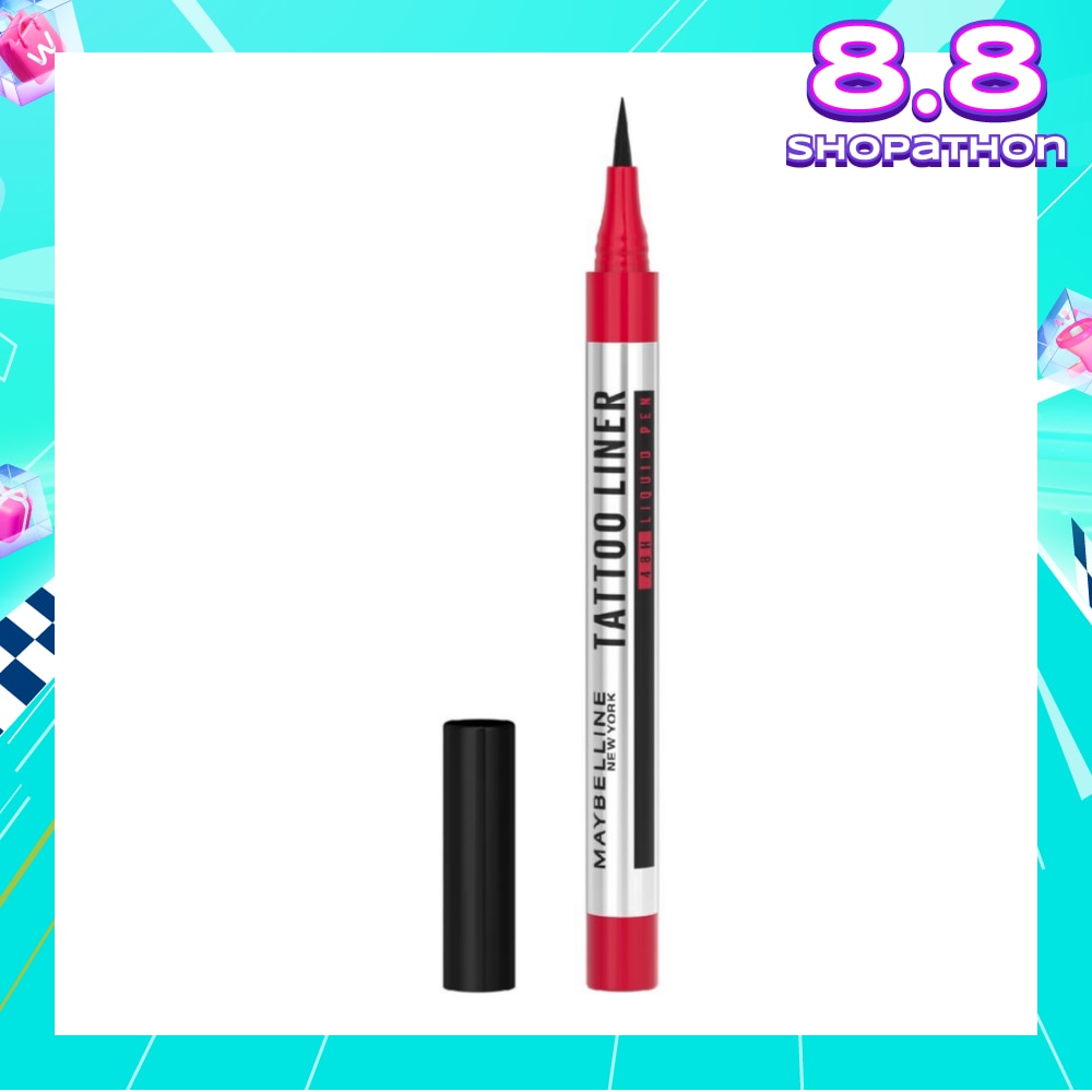 MAYBELLINE Tattoo Liner Liquid Pen Black (Last Up to 48Hrs) 1s