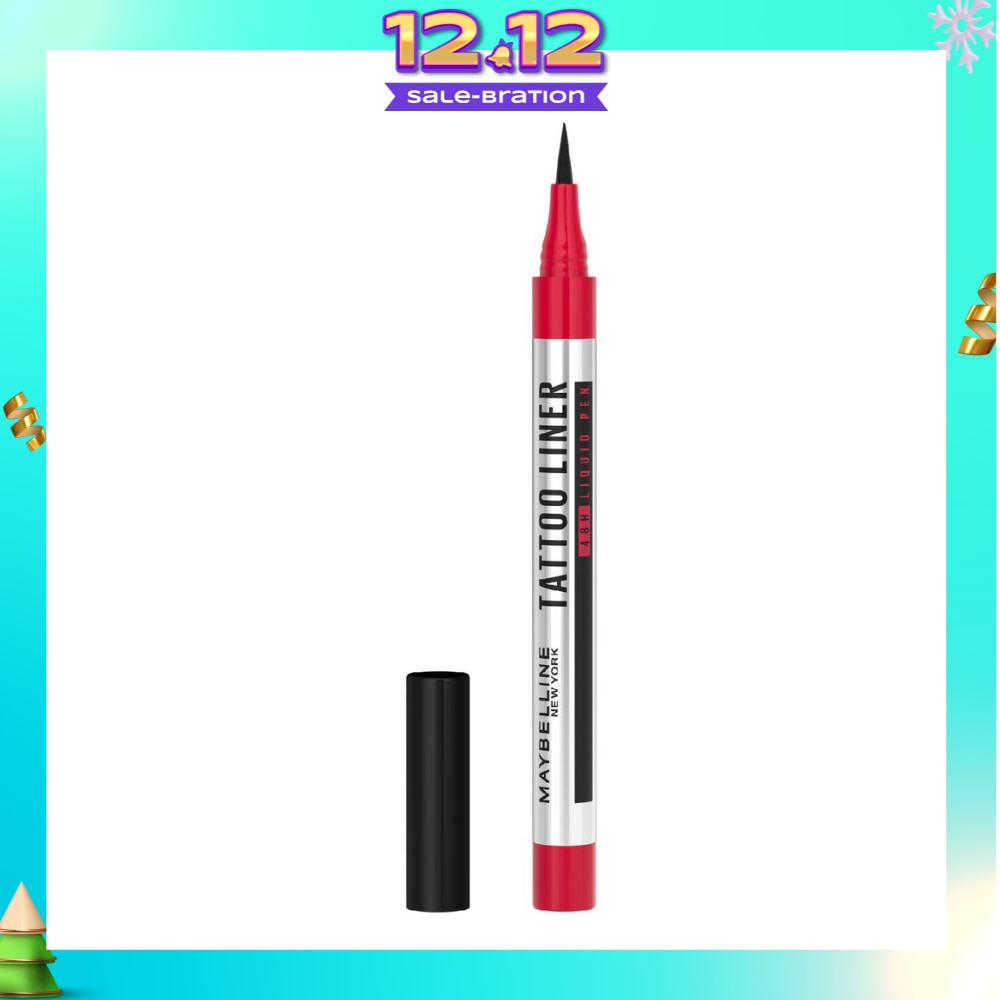 MAYBELLINE Tattoo Liner Liquid Pen Black (Last Up to 48Hrs) 1s