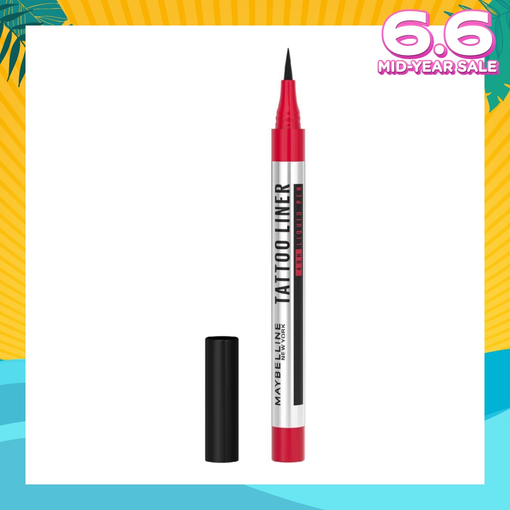MAYBELLINE Tattoo Liner Liquid Pen Black (Last Up to 48Hrs) 1s