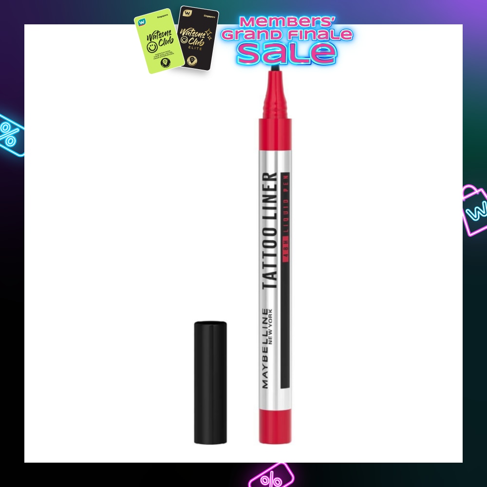 MAYBELLINE Tattoo Liner Liquid Pen Black (Last Up to 48Hrs) 1s