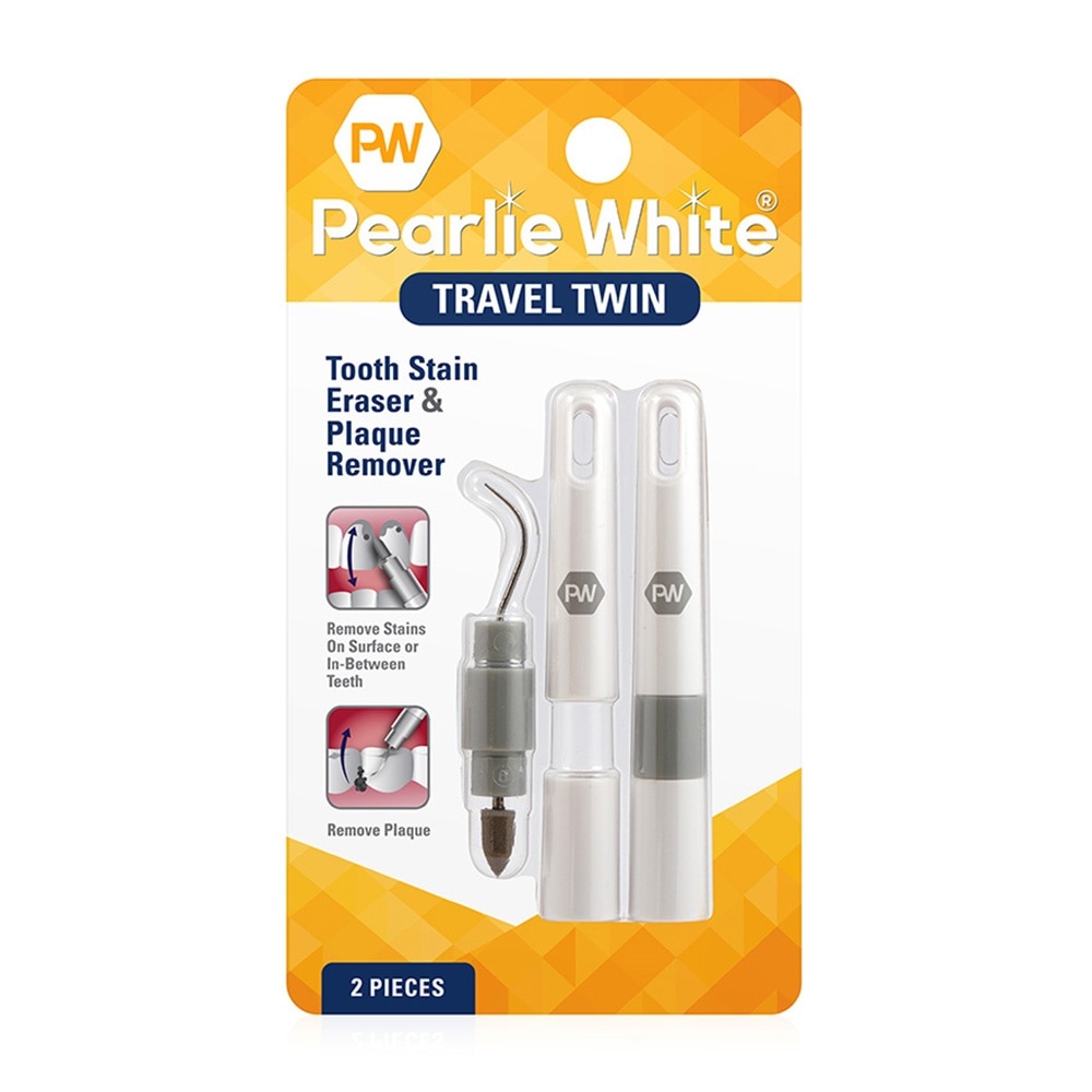Travel Twin Plaque and Tooth Stain Eraser