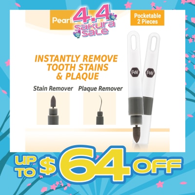 PEARLIE WHITE® - Travel Twin Plaque and Tooth Stain Eraser