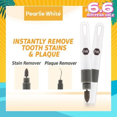 PEARLIE WHITE® Travel Twin Plaque and Tooth Stain Eraser