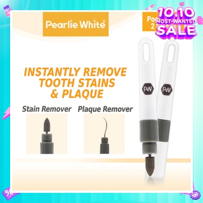 PEARLIE WHITE® Travel Twin Plaque and Tooth Stain Eraser