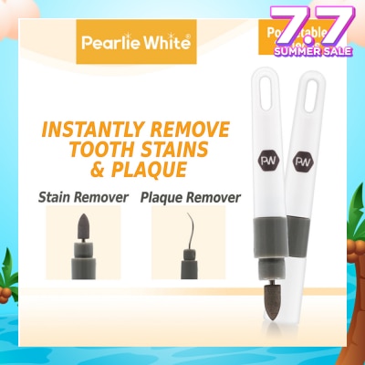 PEARLIE WHITE® Travel Twin Plaque and Tooth Stain Eraser
