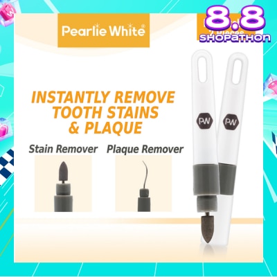 PEARLIE WHITE® Travel Twin Plaque and Tooth Stain Eraser