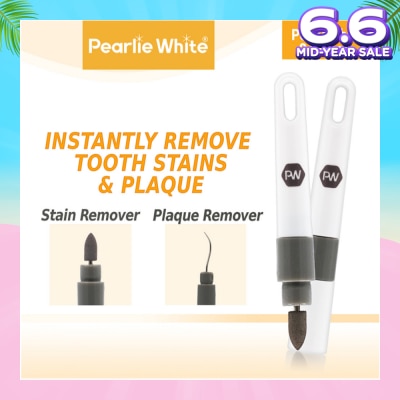PEARLIE WHITE® Travel Twin Plaque and Tooth Stain Eraser