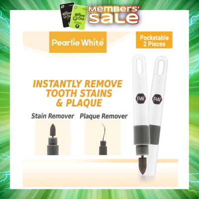 PEARLIE WHITE® - Travel Twin Plaque and Tooth Stain Eraser