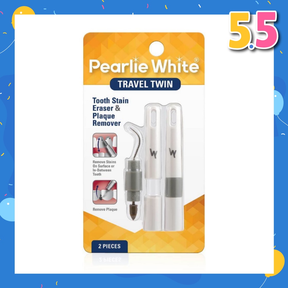Travel Twin Plaque and Tooth Stain Eraser