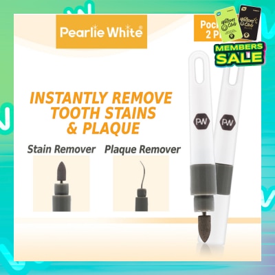 PEARLIE WHITE® Travel Twin Plaque and Tooth Stain Eraser