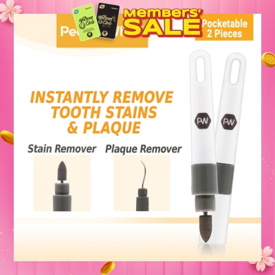 PEARLIE WHITE® Travel Twin Plaque and Tooth Stain Eraser