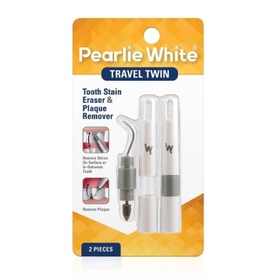 PEARLIE WHITE® Travel Twin Plaque and Tooth Stain Eraser