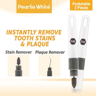 PEARLIE WHITE® Travel Twin Plaque and Tooth Stain Eraser