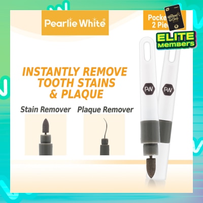 PEARLIE WHITE® Travel Twin Plaque and Tooth Stain Eraser