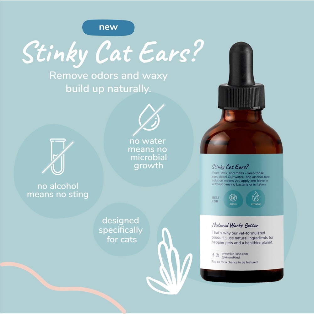 Natural Kitty Ear Cleaner 118ml (Expiry: Apr`2027)