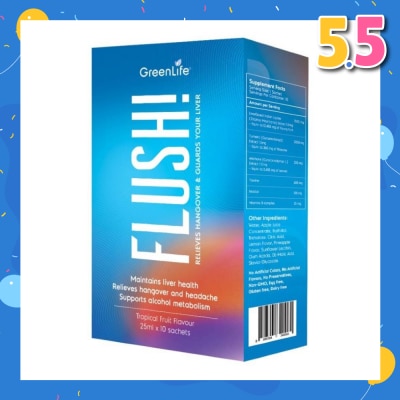 GREENLIFE Flush (Relief Hangover And Maintain Your Liver Health) 10s
