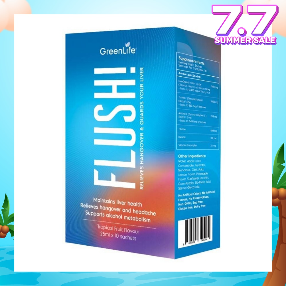 Flush (Relief Hangover And Maintain Your Liver Health) 10s