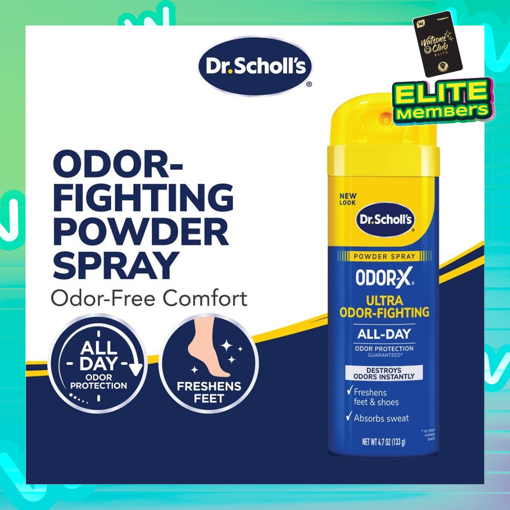 Dr Scholl's Odorx Ultra Odor Fighting Spray Powder 133g