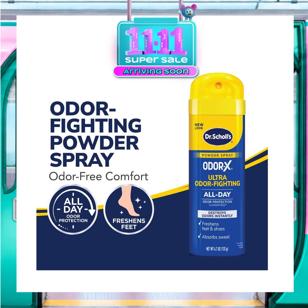 Dr Scholl's Odorx Ultra Odor Fighting Spray Powder 133g image